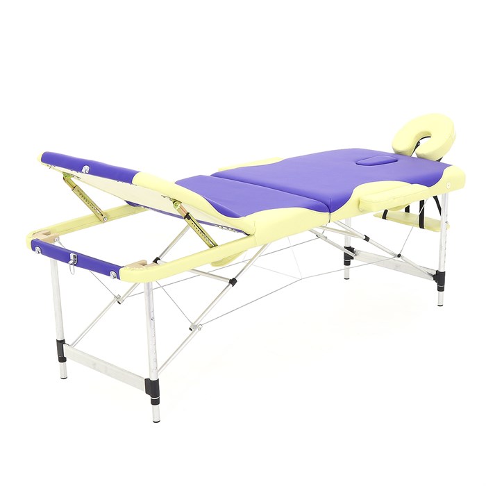 Массажный стол складной алюминиевый Med-Mos JFAL01A М/К (3-х секционный) (МСТ-102Л) МСТ-102Л