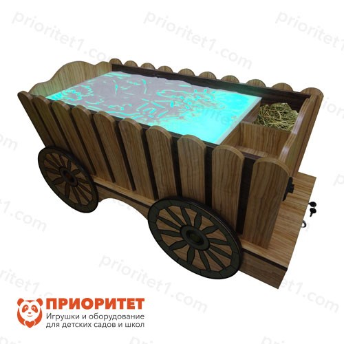 Стилизованный световой стол Телега 45850