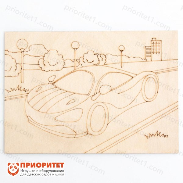 Доска для рисования и выжигания Машина 92702