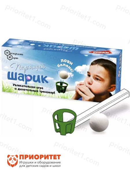 Дыхательный тренажер для развития речевого дыхания Парящий шарик (аэробол, дудочка с шариком) 84116