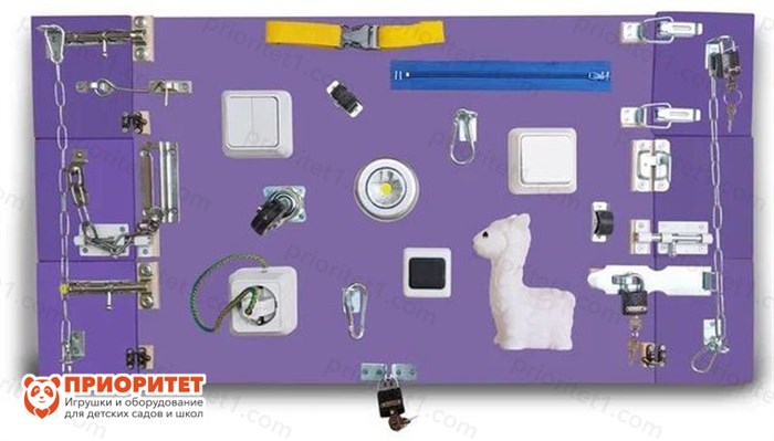 Бизиборд Полезные навыки (фиолетовый) 86640