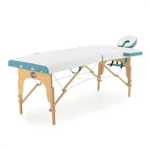 Массажный стол складной деревянный Med-Mos JF-AY01 (PW2.20.13A) 2-х секционный (светлая рама) PW2.20.13A