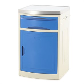 Тумба прикроватная из пластика и нержавеющей стали -