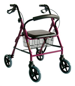 Ходунки роллаторы повышенной грузоподъемности (до 120 кг) FS965LH Мега-Оптим для взрослых и пожилых FS965LH