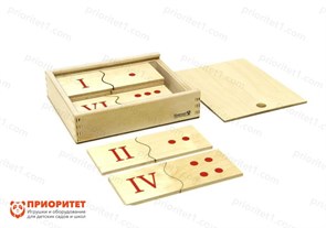 Игровой набор Монтессори Цифры и точки. Римские 60066
