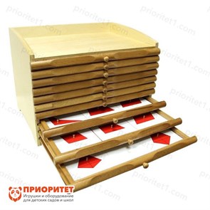 Геометрический комод Монтессори (школьный) 59714