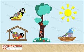 Комплексное настенное решение Птицы нашего края 80330