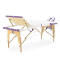 Массажный стол складной деревянный Med-Mos JF-AY01 (PW3.20.13A) 3-х секционный (светлая рама) PW3.20.13A