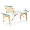 Массажный стол складной деревянный Med-Mos JF-AY01 (PW3.20.13A) 3-х секционный (светлая рама) PW3.20.13A